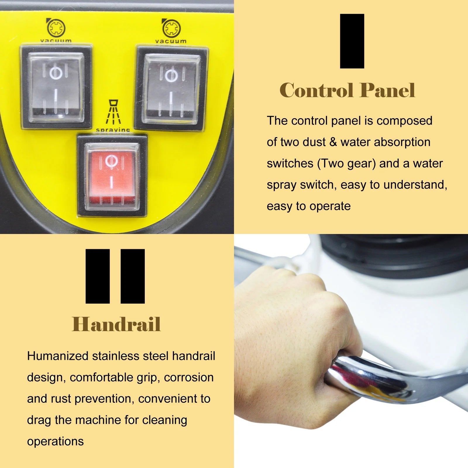 INTBUYING Carpet Cleaning Machine Carpet Extractor 30L/40L/60L/80L 110V/220V