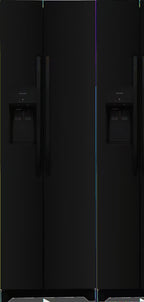 Frigidaire 22.3 Standard-Depth Side by Side Refrigerator, Black
