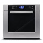 Cosmo 3 Piece Kitchen Appliance Package With 36" Electric Cooktop 36" Wall Mount Range Hood 24" Single Electric Wall Oven Kitchen Appliance Bundles