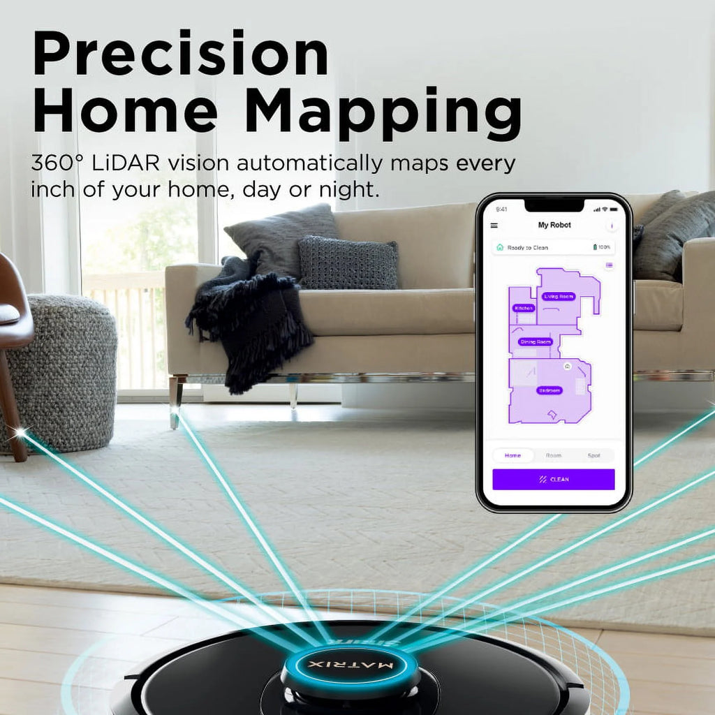 Shark Matrixa?�� Robot Vacuum, No Spots Missed, Precision Home Mapping, Perfect for Pet Hair, Wi-Fi, AV2310, New
