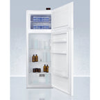 General purpose refrigerator-freezer with digital controls, internal fan, alarm/thermometer, and 2-8C refrigerator section