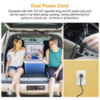 Moclever Portable Car Refrigerator with Removable Divider, 10.52 lb