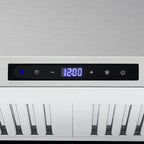 Cosmo 30 in. Ducted Range Hood in Stainless Steel with Touch Controls, LED Lighting and Permanent Filters
