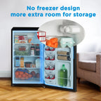 Mainstays 4. 4 Cu. ft. Single Door Mini Refrigerator, Stainless Steel Look
