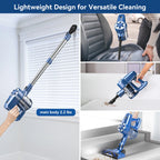 UMLo Cordless Vacuum Cleaner, 6-in-1 Stick Vacuum with 2200 mAh Battery for Home Carpet Hardwood Floor Pet Hair, N3S