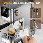 Espresso Machine 20Bar, Hot & Iced Coffee Machine with Rapid Cold Brew, Espresso Maker with Steam Wand, Touch Screen with 37oz Water Tank for Latte, Cappuccino, Gift for Coffee Lover