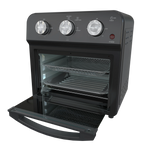 12.5 Quart Air Fryer Convection Toaster Oven, 1500W, 4 Cooking Modes, 7-in-1 Multifunction with Roast, Bake, Grill, Broil, Toast, Dehydrate, Defrost, Stainless Steel, Black