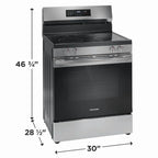 Frigidaire FCRE3083AS 30" Electric Range with Air Fry (Energy Star Certified), Stainless Steel