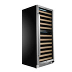 Whynter 24 inch Wine Cooler Refrigerator, 46 Bottle Wine Fridge, Freestanding & Built-in with Reversible Glass Door