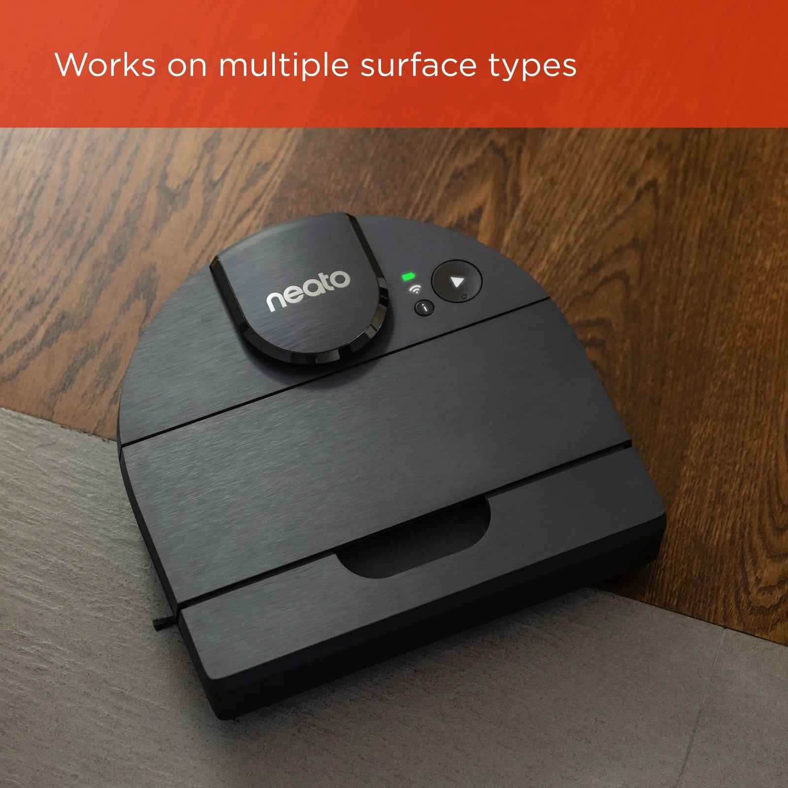 Open Box Neato D9 Intelligent Robot Vacuum Wi-Fi Connected with LIDAR Navigation in Black