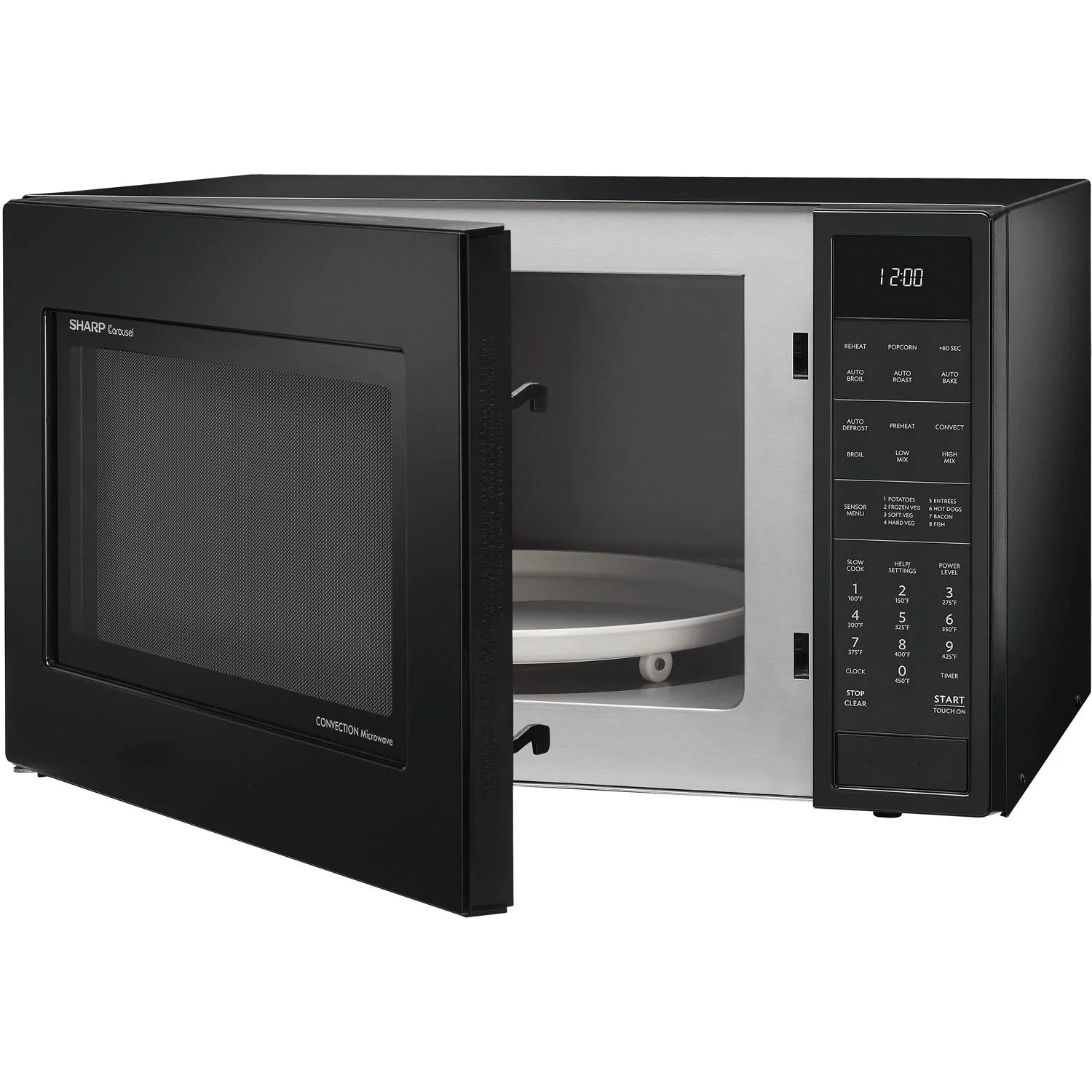 Sharp 1.5 Cu. Ft. 900W Convection Microwave Oven, Stainless Steel