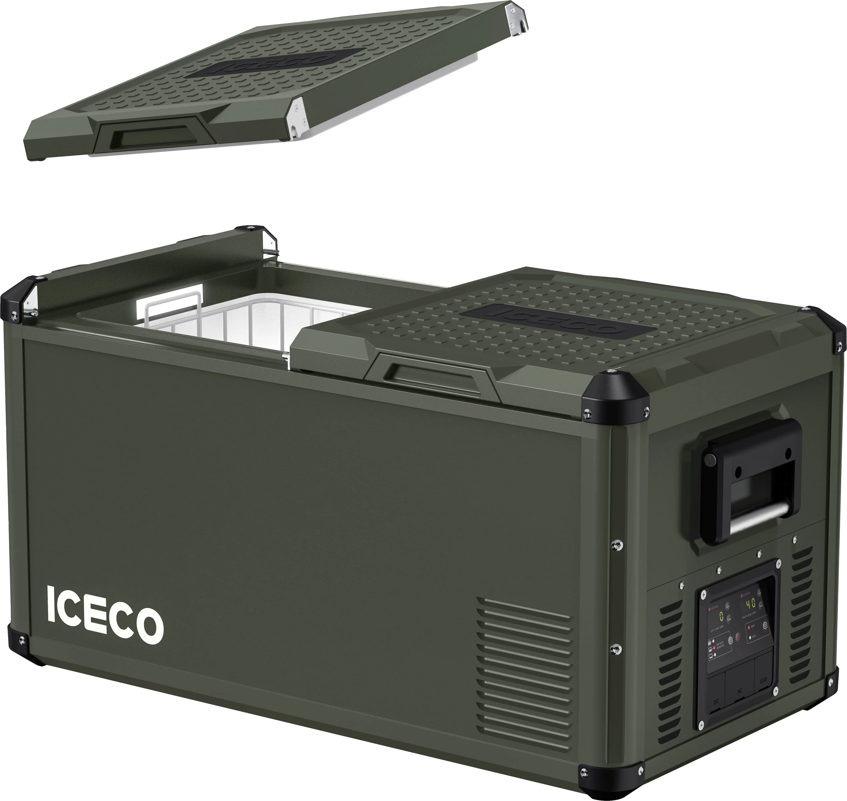 VL75 Pro Dual Zone 79QT Portable Cooler Olive