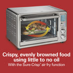 Hamilton Beach Sure-Crisp 6 Slice Countertop Toaster Oven with Sure-Crisp Air Fryer Function, Stainless Steel