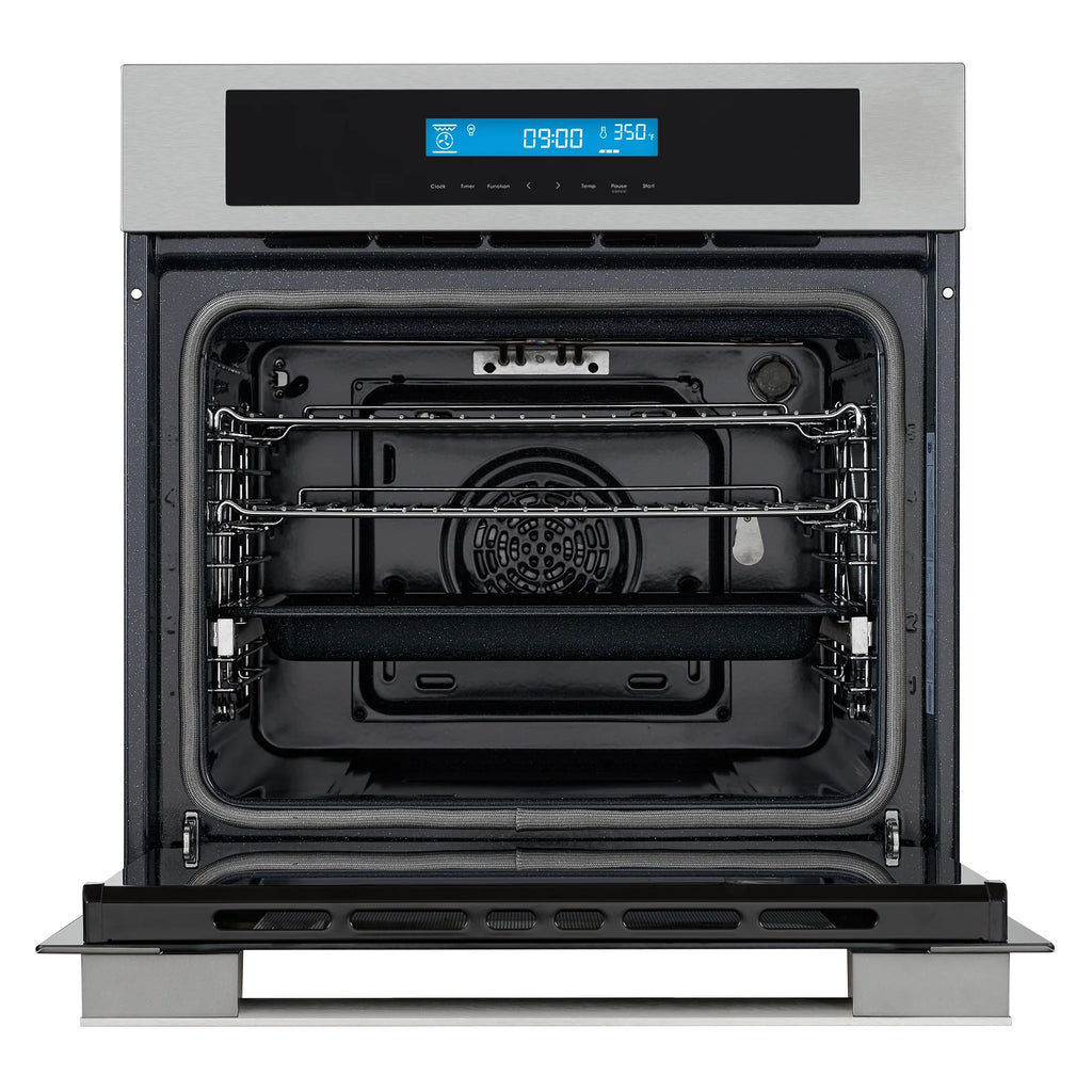 Cosmo 3 Piece Kitchen Appliance Package With 36" Electric Cooktop 24.4" Built-In Countertop Microwave 24" Single Electric Wall Oven Kitchen Appliance Bundles