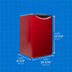 Danby 4.4 cu. ft. Retro Compact Fridge in Iridium Silver (DAR044A6DDB)