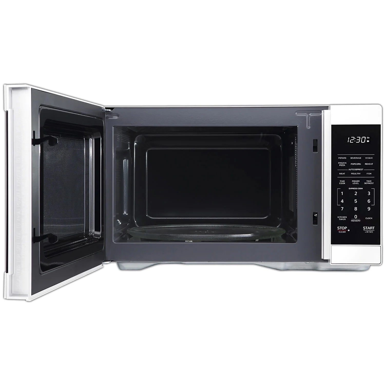 Sharp 1.1-Cu. Ft. Countertop Microwave Oven in Black