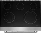 30 inch Professional Electric Range with 5 Heating Elements Cooktop, 4.55 Cu. Ft. Convection Oven Capacity, Smooth Glass Top, in Stainless Steel, KOS-30RE06H (Stainless Steel)