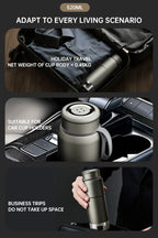520ml Pure Titanium Portable Electric Kettle �C Travel Kettle Dual Voltage 100V-240V with Temperature Control, Lightweight, Leak-Proof, Fast Boil Mini Kettle for Travel, Office, Hotel, Camping