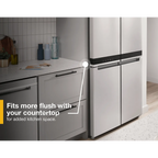 Whirlpool Counter Depth 4 Door Refrigerator, Metallic Steel, 36", 19.4 cu ft