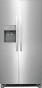 Frigidaire FRSS2323AS 22 Cu. Ft. 33" Standard-Depth Side by Side Refrigerator, Stainless Steel