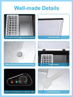 GGTB 3.0 Cu.ft Chest Freezer Top Open Door Compact Freezer with Adjustable Temperature Black