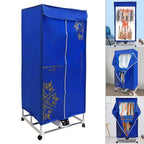 Anqidi Folding Portable Electric Clothes Dryer 2 Layer 3 Gear Timing Laundry Drying Rack + Remote 1500W
