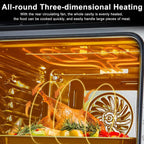 24" Single Wall Oven, 2.5Cu.ft Convection Built-in Oven, Touch Screen