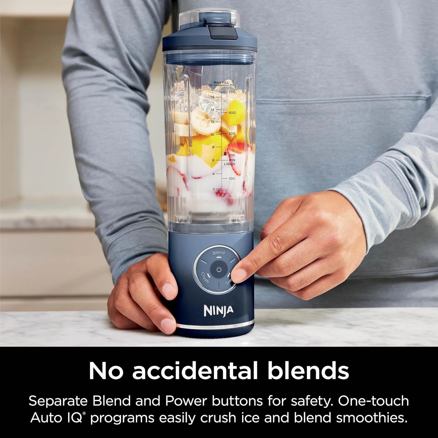 Restored Ninja BC251QRD Blast Max Personal Cordless Blender, 3 Programs, 22 oz. Twist & Go Vessel, Cherry (Refurbished)