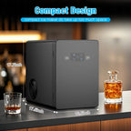 TABU 40Lbs/24H Countertop Ice Maker Machine,3 in 1 Ice Maker with Water Dispenser,Crushed Ice,Black