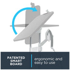 Rowenta IXEO Full Size Steamer for Clothes with Ironing Board, Garment Steamer, 65 Inch, 1500 Watts, Portable, QR1410
