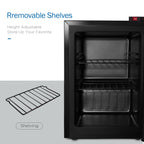 Northair 2.1 Cu Ft Countertop Display Glass Door Freezer with LED Light Perfect for  Ice Cream  at POS