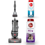 Hoover Upright Vacuum, WindTunnel Tangle Guard, Bagless, with Swivel Steering, Hard Floor and Carpet, Crevice Tool, Dusting Brush, Turbo Tool, LED headlights, UH77110, Black