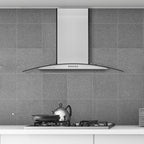 Hauslane WM-600SS-30 30 in. Convertible Stainless Steel Wall-Mounted Range Hood with Charcoal Filter