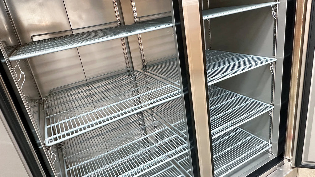 55 in. Two Door Reach-in Commercial Freezer 41 Cu.Ft. Solid Door Freezer, NSF