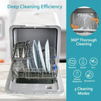 Hamilton Beach Portable Countertop Mini Dishwasher With 5l Built-In Water Tank