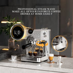 Empstorm 20 Bar Espresso Machine, Hot and Iced Coffee Machine with Cold Brew, Espresso Maker with Milk Frother,with 51oz Water Tank,for Latte, Cappuccino, Cold Brew