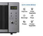 Emerson 0.9 Cu Ft, 900W Digital Control Countertop Microwave Oven, Stainless Steel - MW9005SS