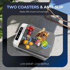 Simzlife 12 Volt Refrigerator, 11 Quart (10L) Car Fridge with APP Control, Car Refrigerator -4�H~68�H, Portable Freezer for RV, Camping, Travel