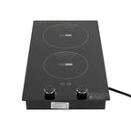 Electric Hob Cook Top Stove 110V Induction Cooktop 2 Burners Ceramic Cooktop