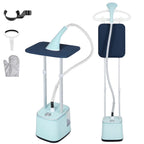Advwin 2000W Standing Garment Steamer with 10 Steam Levels, 2.7L Tank for 90 Min Steam, Dual Rod Adjustable Height, Vertical & Flat Ironing with Accessories (Green)