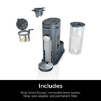 Ninja Pods & Grounds Single-Serve Coffee Brewer, Steam Grey