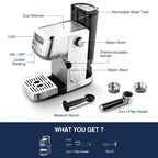 Sunmaki Espresso Machine High Pressure Professional Coffee Cappuccino for Espresso,Latte,Macchiato Maker