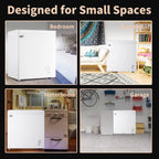 WANAI 5.0 Cubic Chest Freezer, Compact Deep Freezer,White