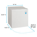 Avanti 1.7?cu. ft.?Compact Refrigerator, in Stainless Steel (AR17T3S)