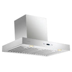 CAVALIERE 30" Inch Range Hood in Brushed Stainless Steel 900 CFM- LED Lighting- SV218Z-30