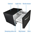 Smad Drawer RV Refrigerator 12V Truck Cooler AC DC Fridge Hotel 1.7 cu ft Quiet