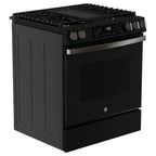 GE 30" Slide-In Front-Control Convection Gas Range with No Preheat Air Fry GGS600AVDS
