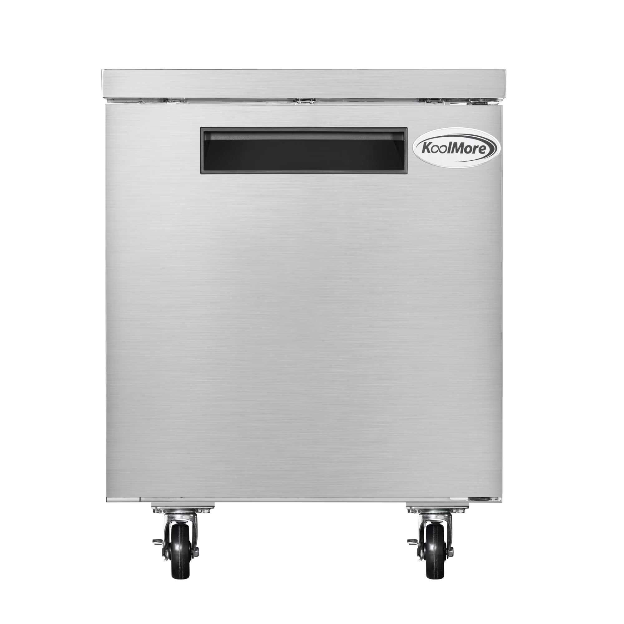 60 in. Two-Door Commercial Undercounter Freezer in Stainless Steel with Casters, ETL Listed (KM-UCF-15SS)