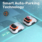 Cordless Robotic Pool Cleaner for Flat Bottom Above-Ground Pools, 90 Min Runtime, Automatic Vacuum, Portable, Self-Parking, up to 860 Sq.ft