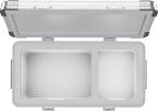 APL35 Aluminum Dual Zone 37QT Portable Refrigerator Silver